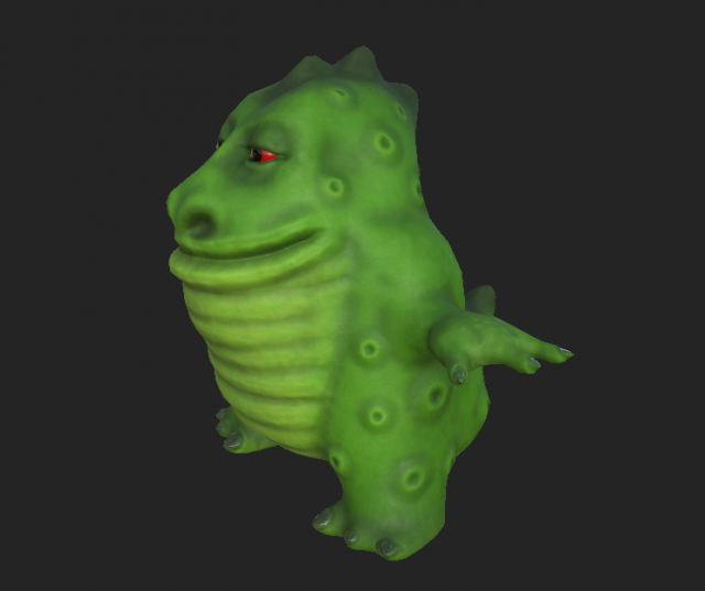 godzilla toy rubber Model 3D .c4d .max .obj .3ds .fbx .stl .blend 