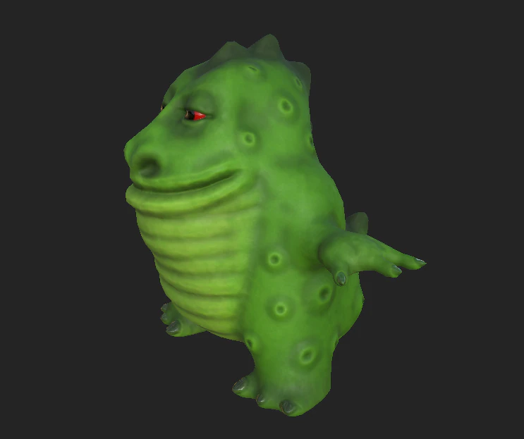 godzilla toy rubber 3D Model .c4d .max .obj .3ds .fbx .stl .blend