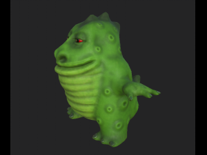 godzilla toy rubber 3D Model