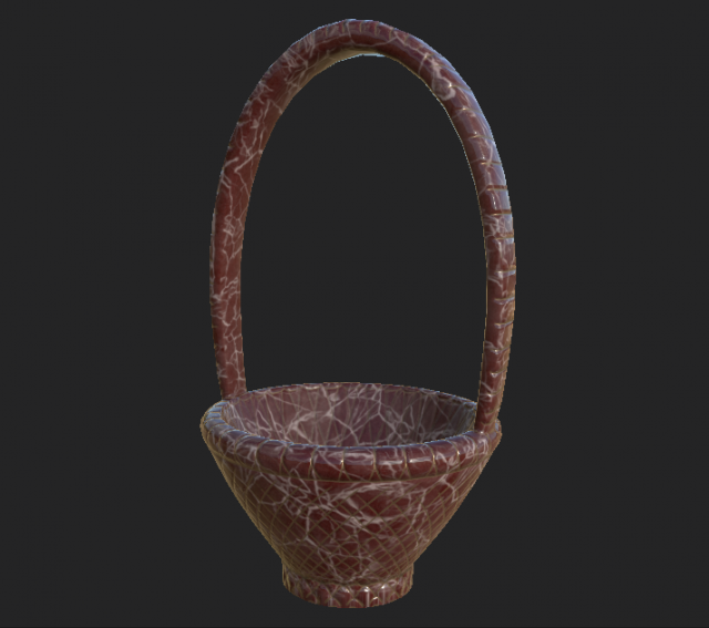 vase basket 1 3D 模型 .c4d .max .obj .3ds .fbx .stl .blend