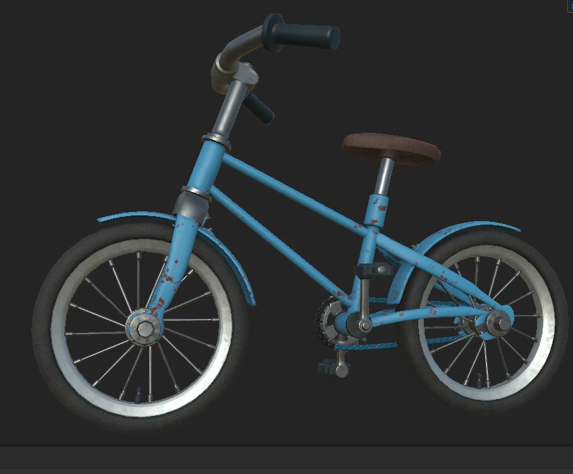 bicycle old 3D Model .c4d .max .obj .3ds .fbx .stl .blend