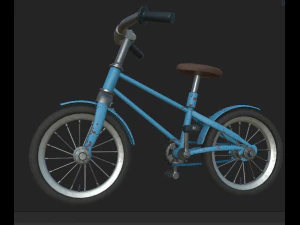 자전거 낡은 3D 모델