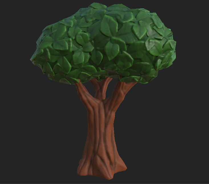 tree stylized 1 3D Model .c4d .max .obj .3ds .fbx .stl .blend