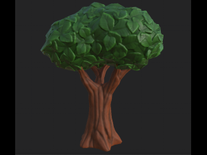 tree stylized 1 3D 模型