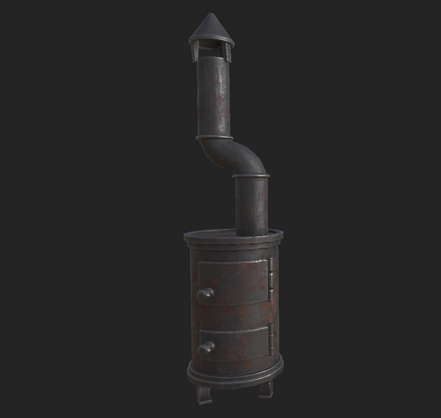 stove bourgeois 3D Model .c4d .max .obj .3ds .fbx .stl .blend 