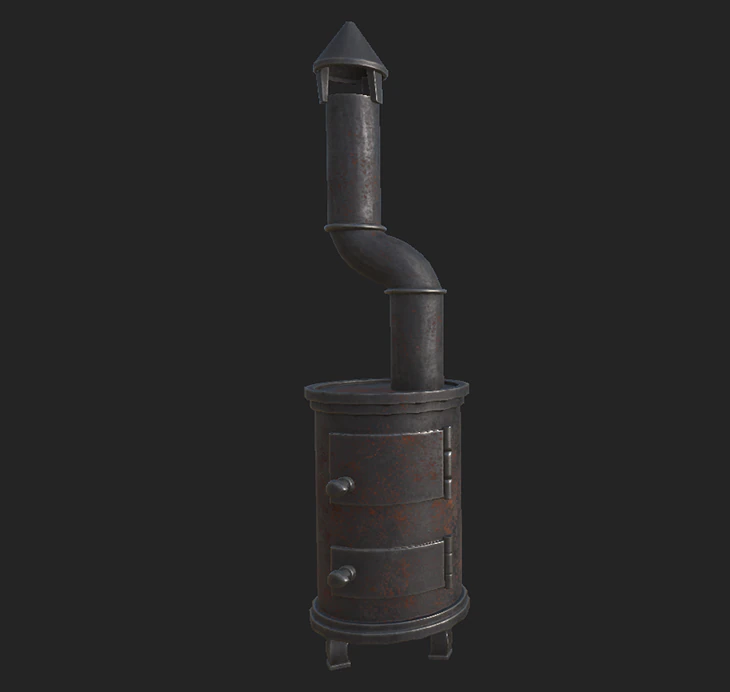 stove bourgeois 3D Model .c4d .max .obj .3ds .fbx .stl .blend
