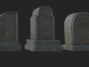 gravestone kit 2 3D Модель