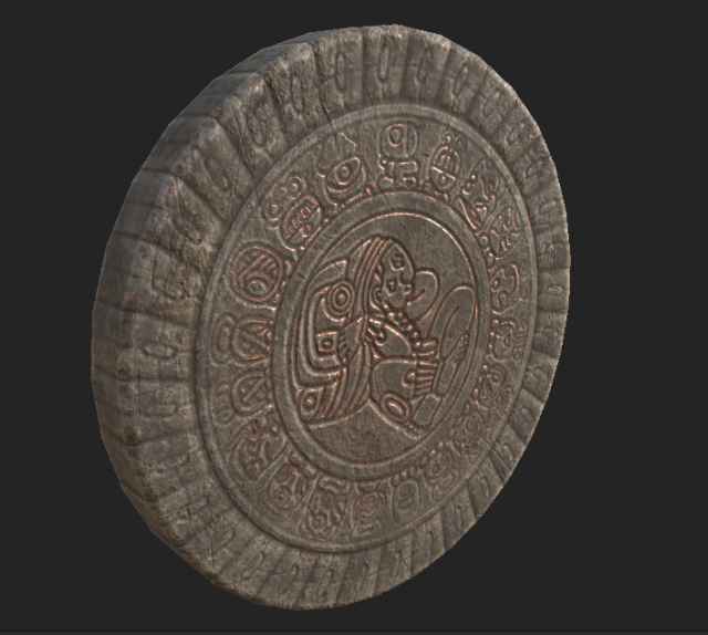 mayan calendar Model 3D .c4d .max .obj .3ds .fbx .stl .blend 