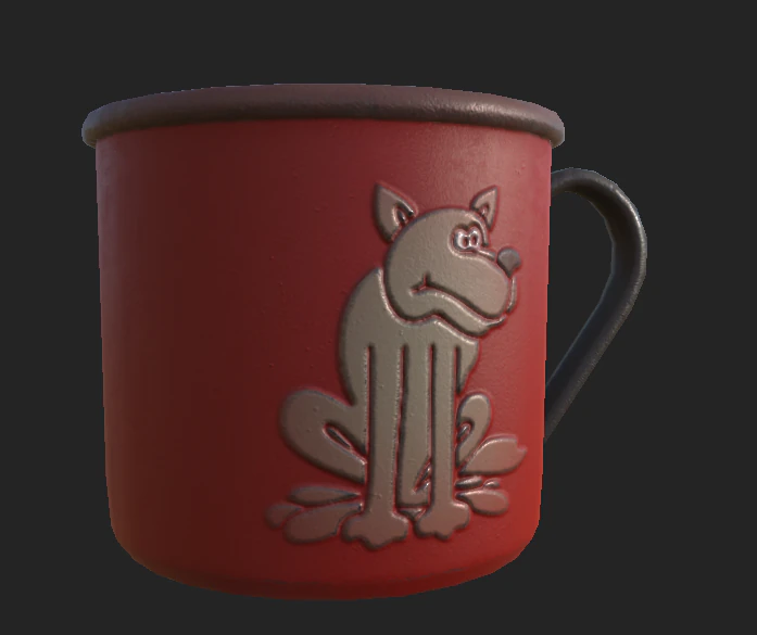 mug 2 3D Model .c4d .max .obj .3ds .fbx .stl .blend 