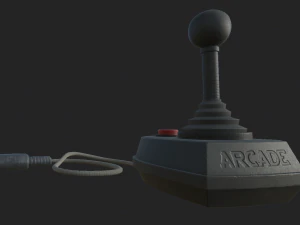 joystick d'epoca Modello 3D