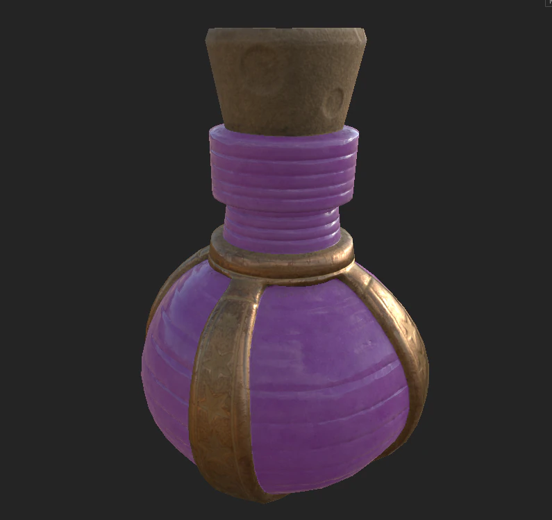 bottle magic 1 3D Model .c4d .max .obj .3ds .fbx .stl .blend