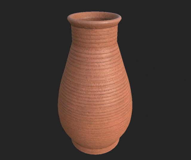 clay pot 3D Модель .c4d .max .obj .3ds .fbx .stl .blend 