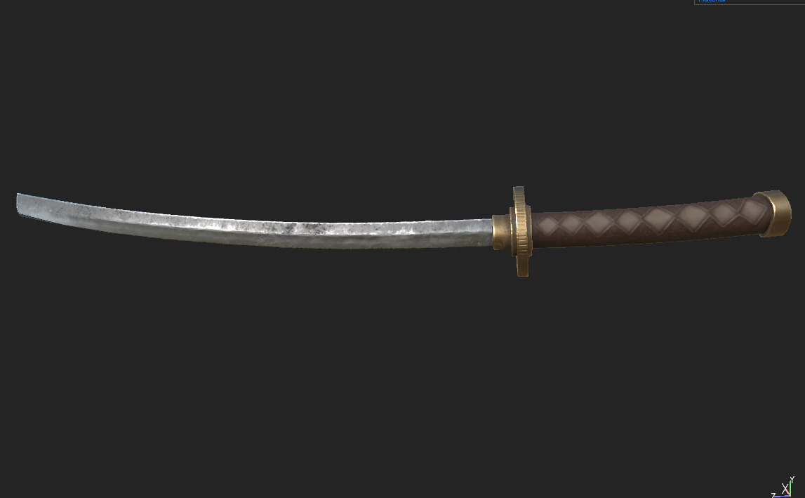 katana 1 3D Model .c4d .max .obj .3ds .fbx .stl .blend 