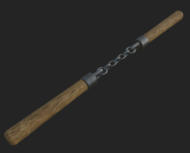 nunchucks 1 3D 模型 .c4d .max .obj .3ds .fbx .stl .blend