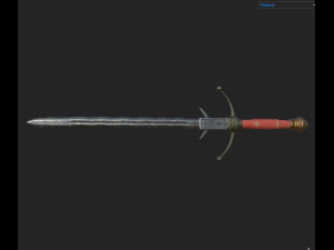 меч фламберг 1 3D Модель