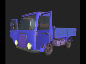 trucker blue 3D 모델