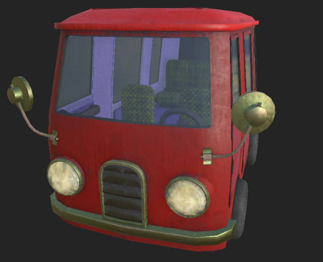 van old cartoon Model 3D .c4d .max .obj .3ds .fbx .stl .blend 