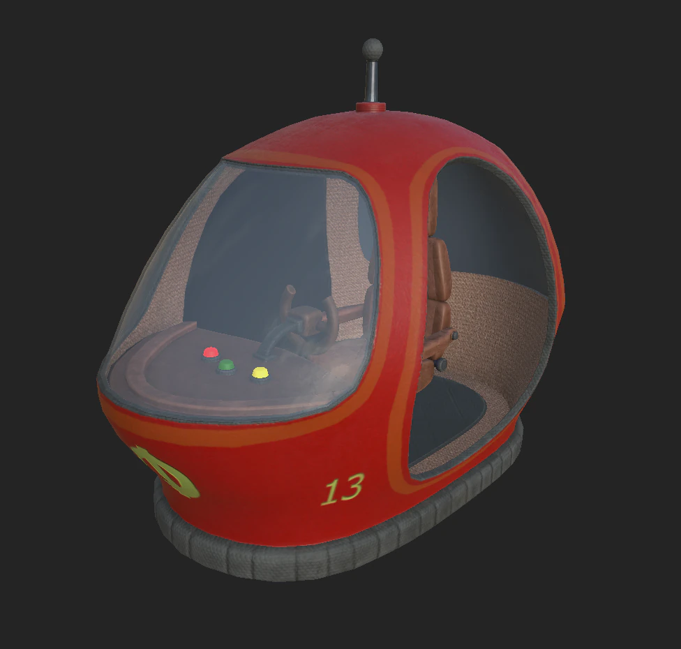 flyer cartoon 1 3D Model .c4d .max .obj .3ds .fbx .stl .blend