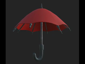 우산 만화 1 3D 모델