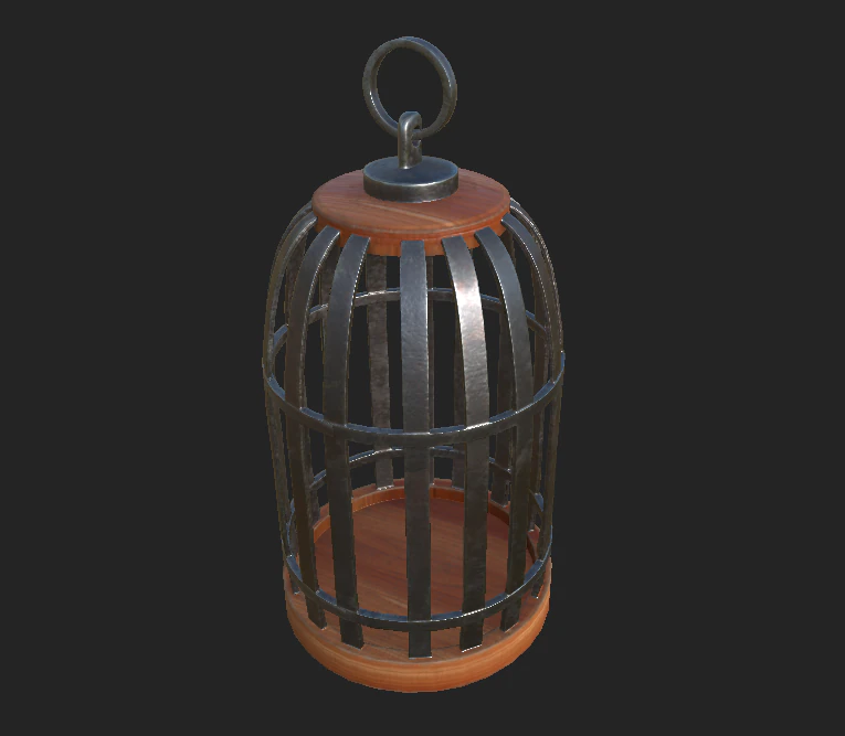 birdcage 1 3D Model .c4d .max .obj .3ds .fbx .stl .blend 