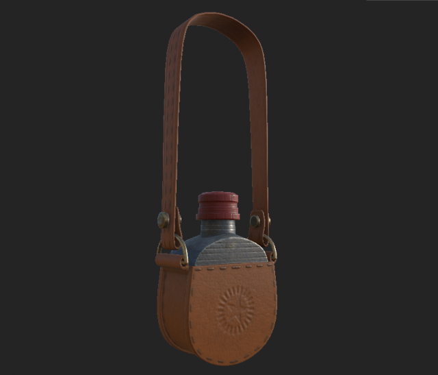 flask cartoon 1 3D 모델 .c4d .max .obj .3ds .fbx .stl .blend 