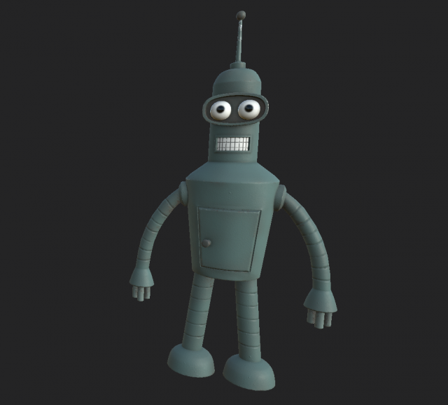bender 2 3D Model .c4d .max .obj .3ds .fbx .stl .blend 