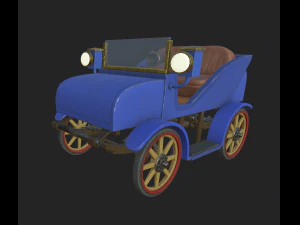 ビンテージ電気自動車 1 3Dモデル