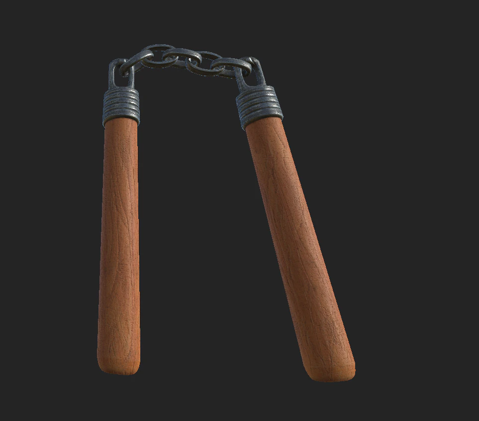 쌍절곤 2 3D 모델 .c4d .max .obj .3ds .fbx .stl .blend 