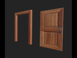 door and doorframe Modelo 3D