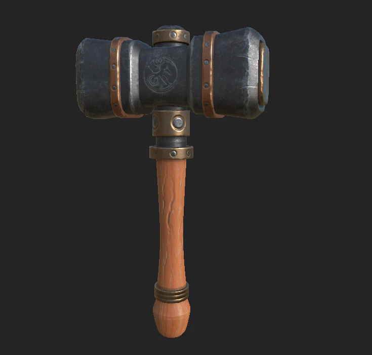 hammer classic 1 3D Model .c4d .max .obj .3ds .fbx .stl .blend 