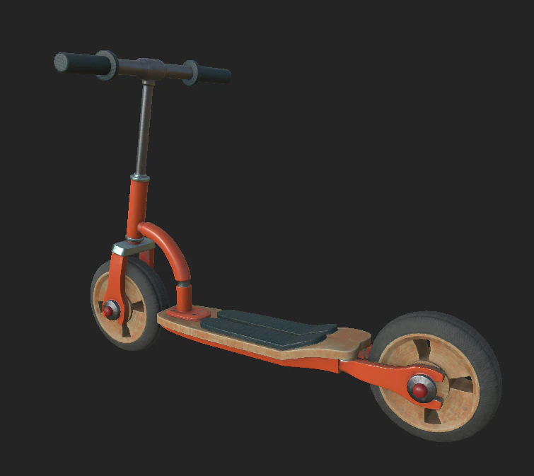 scooter 1 3D Model .c4d .max .obj .3ds .fbx .stl .blend