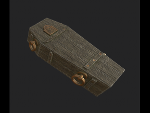 antique coffin 3D Model