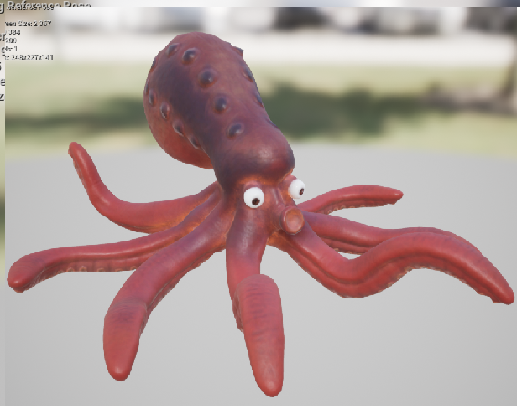 octopus cartoon 3D Model .c4d .max .obj .3ds .fbx .stl .blend 