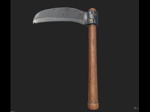 battle scythe 3D Model