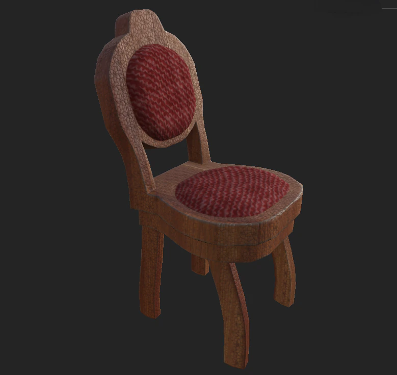 chair cartoon 3D Model .c4d .max .obj .3ds .fbx .stl .blend 