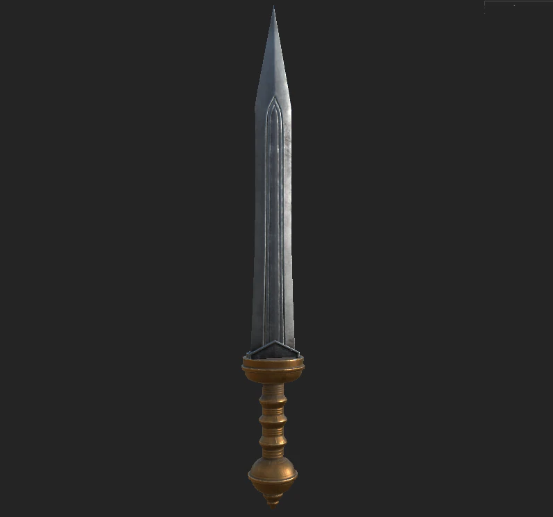 sword roma 3D Model .c4d .max .obj .3ds .fbx .stl .blend 