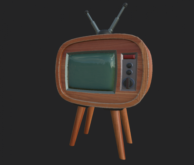 old tv 2 Modello 3D .c4d .max .obj .3ds .fbx .stl .blend 