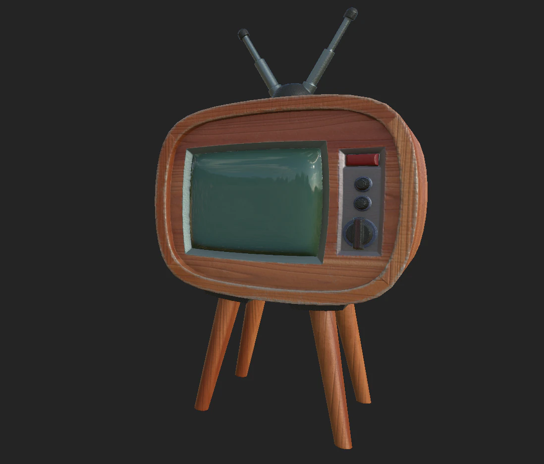 old tv 2 3D Model .c4d .max .obj .3ds .fbx .stl .blend 