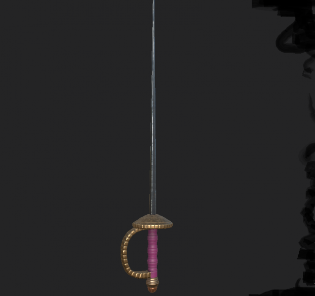 rapier 1 3D Model .c4d .max .obj .3ds .fbx .stl .blend 