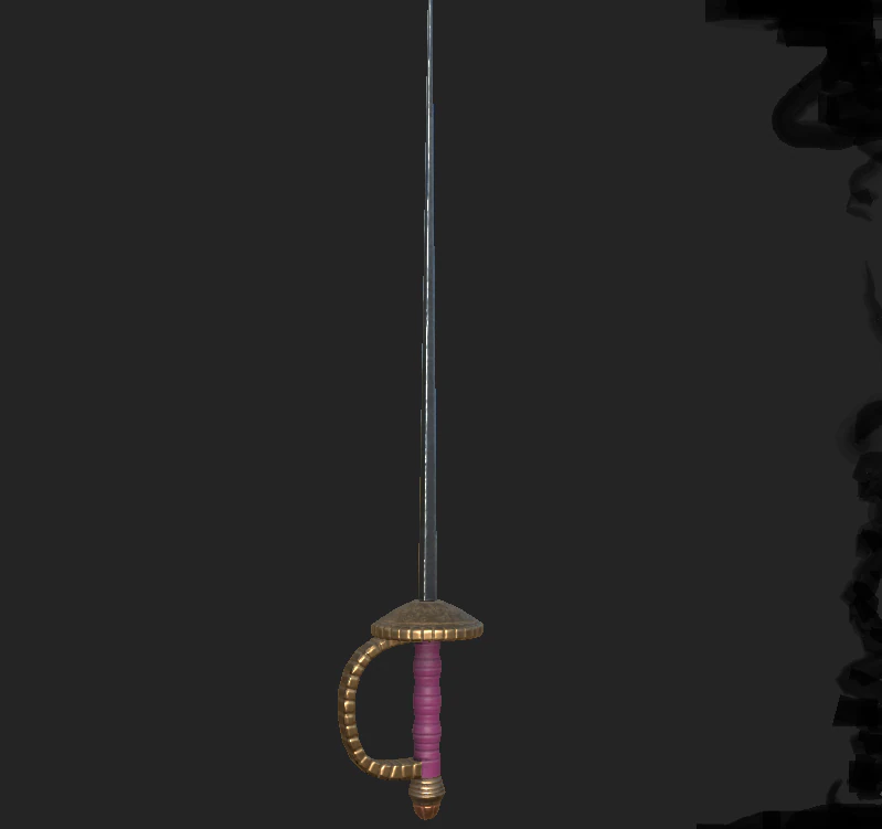 rapier 1 3D Model .c4d .max .obj .3ds .fbx .stl .blend 