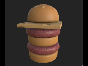 burger 2 Modello 3D