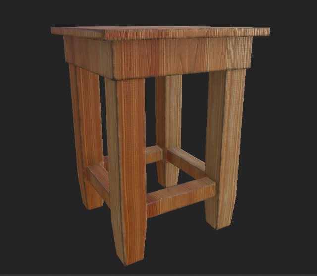 stol 1 3D मॉडल .c4d .max .obj .3ds .fbx .stl .blend 