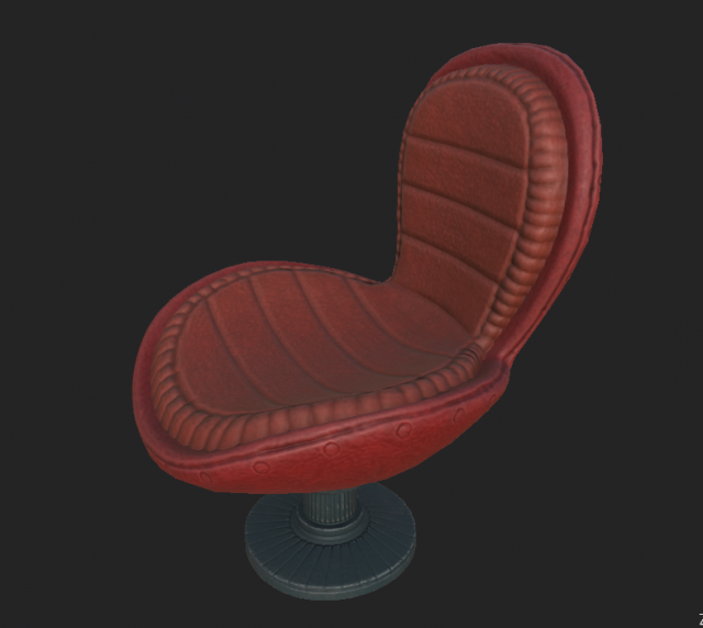 armchair 7 Model 3D .c4d .max .obj .3ds .fbx .stl .blend 