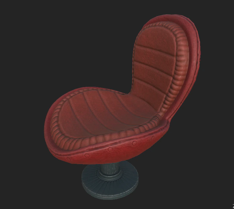 armchair 7 3D Model .c4d .max .obj .3ds .fbx .stl .blend 