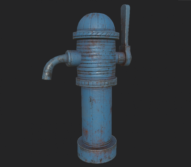 water collecting column 3D Model .c4d .max .obj .3ds .fbx .stl .blend 