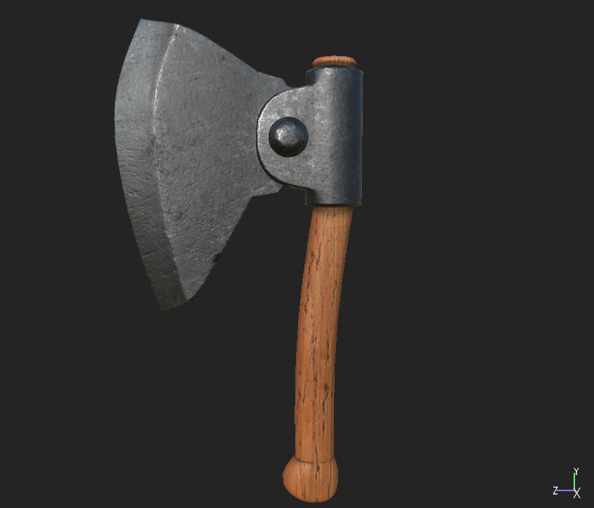 axe 53 3D Model .c4d .max .obj .3ds .fbx .stl .blend 
