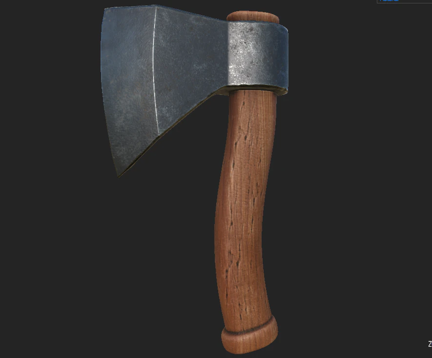 small axe 1 3D Model .c4d .max .obj .3ds .fbx .stl .blend
