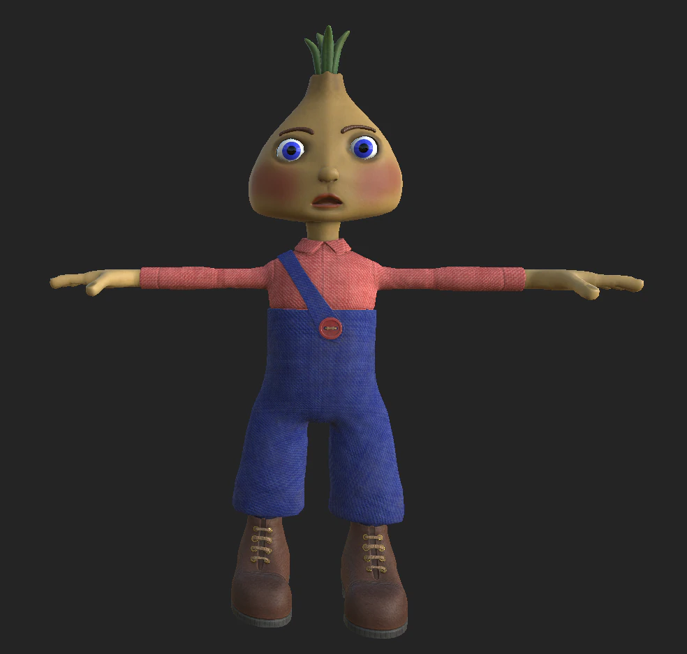 cipollino personage 3D Model .c4d .max .obj .3ds .fbx .stl .blend 