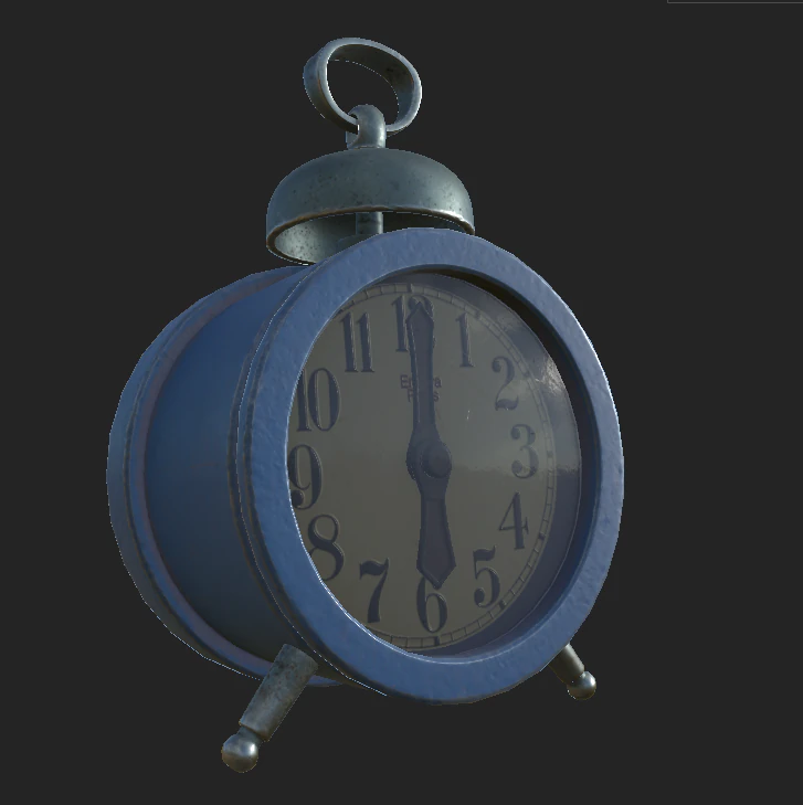 alarm clock 3D Model .c4d .max .obj .3ds .fbx .stl .blend 