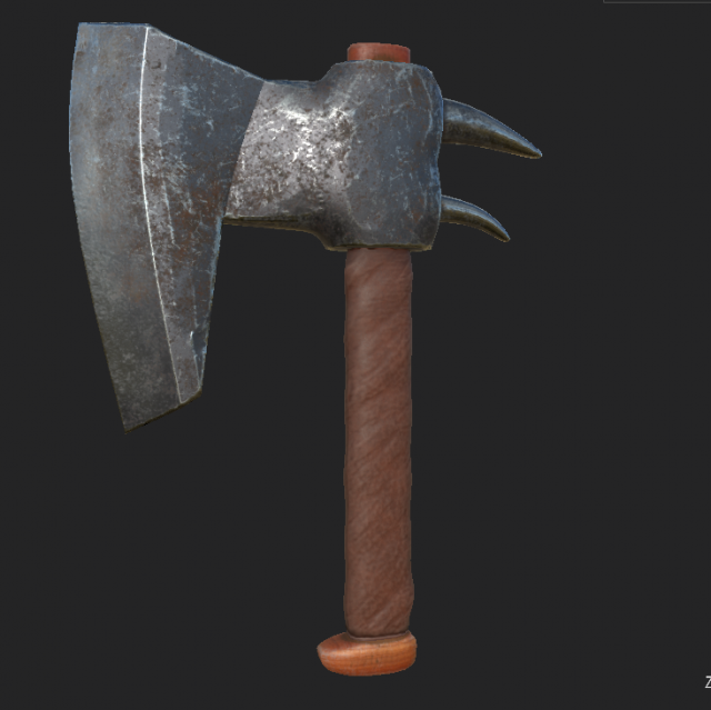 axe 66 3D Model .c4d .max .obj .3ds .fbx .stl .blend 
